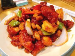 椒香虾仁爆鸡球-陈傻子餐厅(世纪都会店)