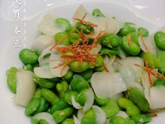 云腿百合炒蚕豆-御彩酒家(东风东路店)