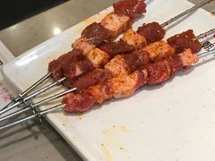 现穿羊肉串-丰茂烤串(六里桥店)