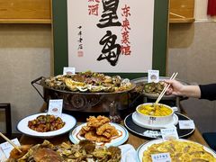 -东来菜馆•手抓海鲜家常菜•海鲜锅贴(鸽子窝店)