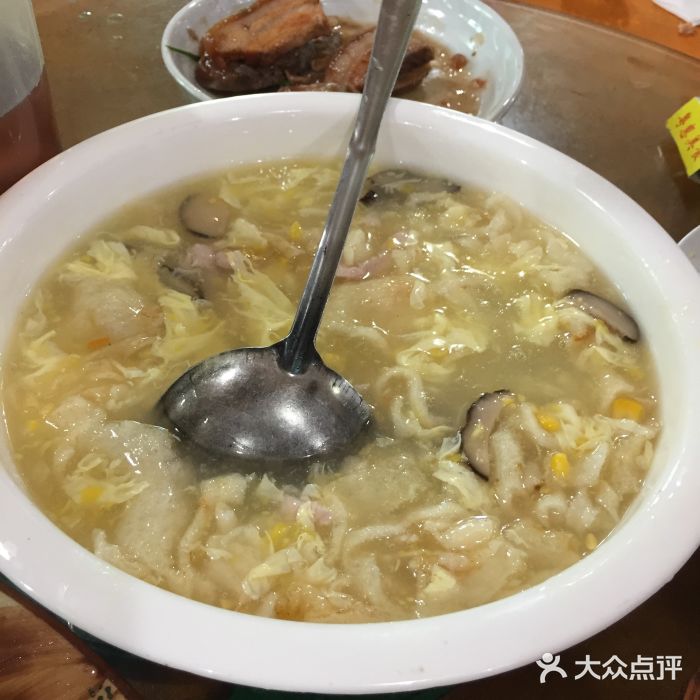冬瓜棚饭店玉米羹图片