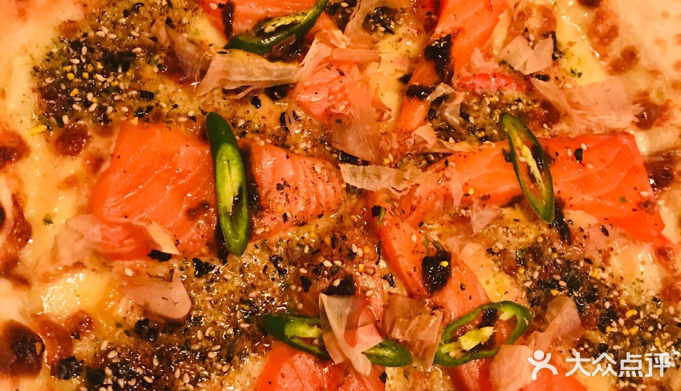 三文鱼🍕披萨加上海苔味道超好！