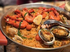 西班牙精选海鲜大虾铁板饭-BROWNSTONE布朗石西班牙餐厅(富城店)