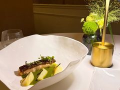 法国鳕鱼配芦竹笋佐翡翠奶油汁-Jean Georges