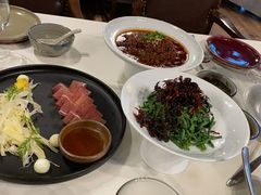三年金钱火腿配大理手撕乳扇-泓0871臻选云南菜·味庄
