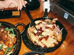 杏鲍菇猪颈肉-首尔大排档
