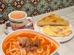 薯仔番茄肉碎汤乌冬-香港新发烧腊茶餐厅(书城店)