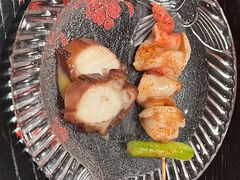 炙烤活北极贝&nbsp;配盐水煮章鱼-橼舍鮨青木