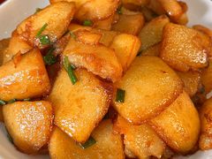 小葱农家土豆-芦茨金富饭庄·25年老字号·专做稻草鸡