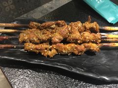 大漠红柳枝羊肉串-羊肉街口老银川滩羊涮肉馆