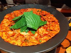 铁板章鱼五花肉-春熙台韩国料理·章鱼肥牛(西丽店)