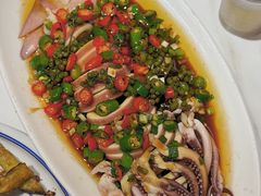 鲜椒大鱿鱼-众想海鲜·烧烤·海肠捞饭·渔家菜(孙家疃店)