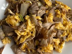 白参炒蛋-乡村小榭饭店