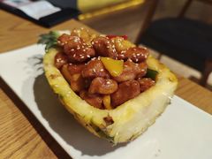 原只菠萝焗猴头菇-汝是素•文创素食馆(金月湾店)