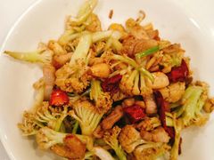 肉炒花菜-新旺茶餐厅·早餐·夜宵(仙霞店)
