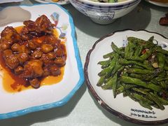 干煸四季豆-眷江南之小蓝鲸(王府大街店)