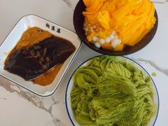 抹茶绵绵冰-鞠婆婆•绵绵冰•凉糕•手工冰粉(苏稽一店)
