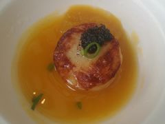 南瓜汁黑松露带子九节虾-白天鹅宾馆·流浮阁咖啡厅