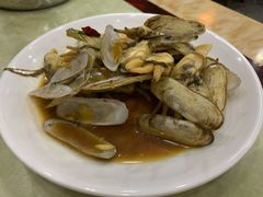 姜葱炒蛏子-红灯笼龙凤饭店(宁波老字号店)