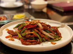 杭椒爆牛柳-铭轩中餐厅·海南菜·粤菜(亚龙湾瑞吉店)