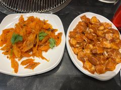 拌明太鱼-老熟人烤肉城(马家堡店)