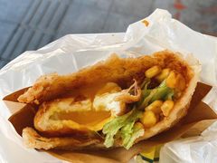 -小红车炸蛋葱油饼