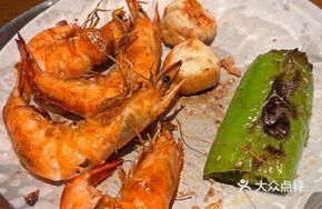 Charcoal-Grilled Salted Shrimp