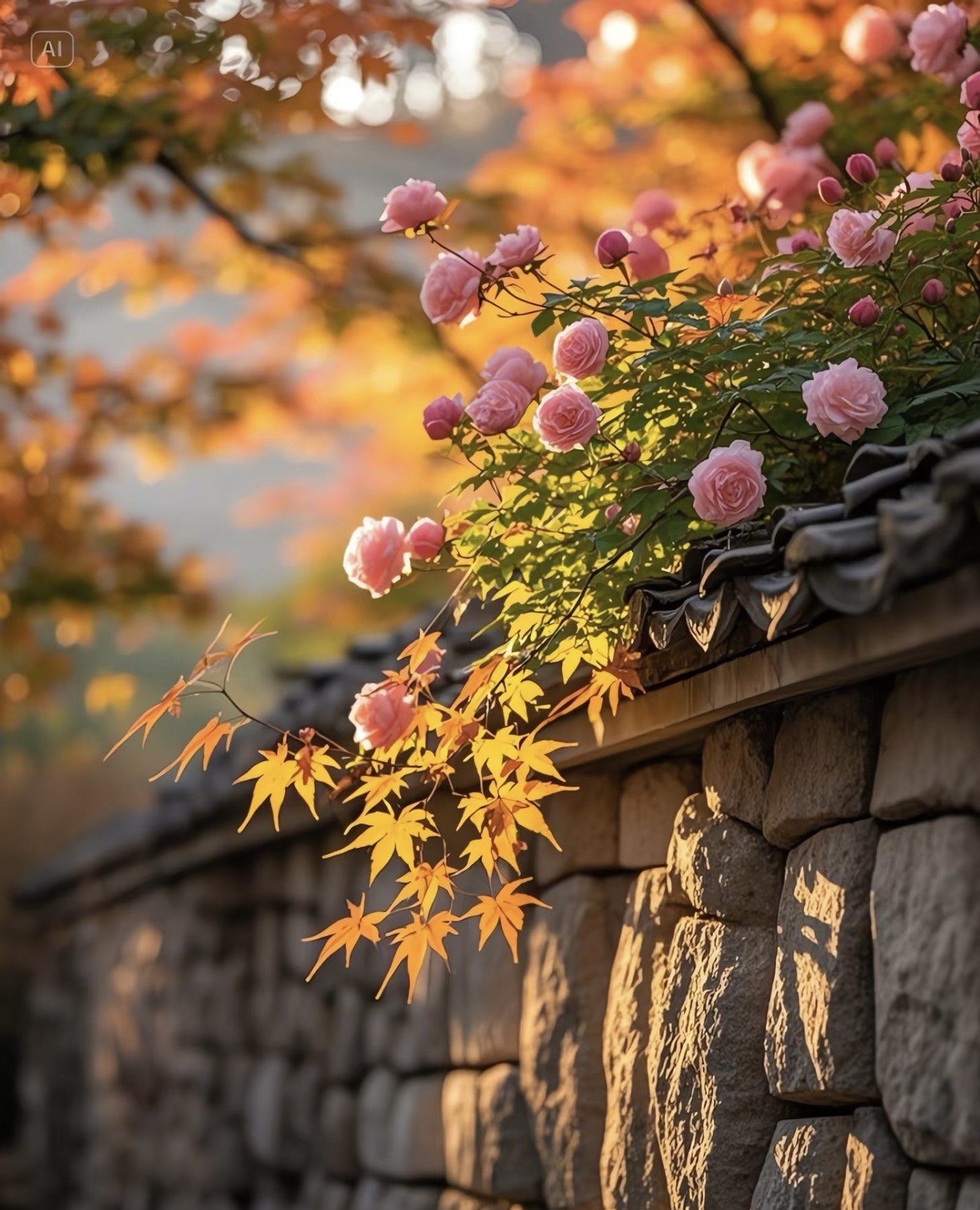 盛开花朵的美景