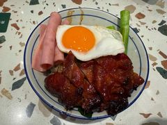 厚切叉烧煎蛋饭-华嫂冰室(湾仔店)