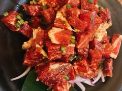 葱香牛肉粒-九田家黑牛烤肉料理(郫都万达檬柏西路店)