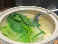 鸡汤青菜打边炉-火候轩品质湘菜·私厨(市府店)
