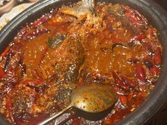 香辣味烤鱼-探鱼·鲜青椒爽麻烤鱼(广州花都来又来店)