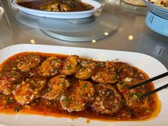 鱼香茄饼-月圆霖特色农家乐