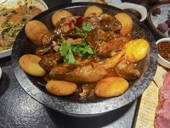 平锅黄鱼贴饼子-李记饺子·熏酱东北菜(欢乐谷店)