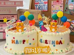 -咖咖熊蛋糕定制·英国蓝风车动物性淡奶油