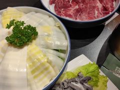 水爆鲜牛百叶-京门老爆三·铜锅涮肉 爆肚(芳群园店)