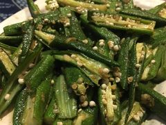 榄菜藕片炒秋葵-肥肥小厨(清华路店)