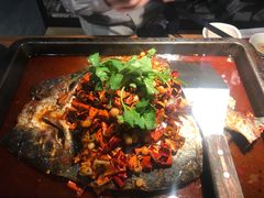 -探鱼·鲜青椒爽麻烤鱼(广州花都来又来店)