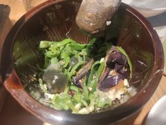 皮蛋青椒擂茄子-费大厨辣椒炒肉(万家丽一店)