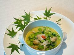 春之歌春韭蚕豆煮螺头-解香楼(八盘岭路店)