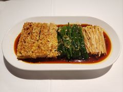 菠菜豆芽拌面筋-谷丽羊肉串·新疆鲜货烧烤馆·清真·夜宵(长沙首店)