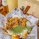 清远探店 | 首家奶油华夫饼小摊颜值高学生价