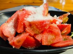 拌西红柿-義聚德·清真铜锅涮羊肉·烧烤(河东店)
