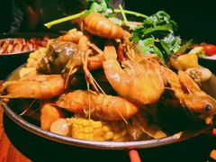 手抓海鲜黄咖喱味-仓库南洋海鲜小排档(柳河路店)