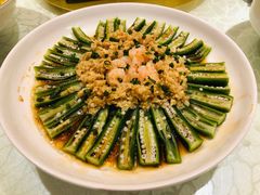 虾仁蒸秋葵-佰家小厨·南京菜(夫子庙店)