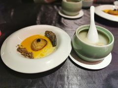 蟹粉虾汤蛋羹黑鱼籽蒸鲍鱼-蟹榭·本帮江浙菜·蟹宴(五角场合生汇商场店)