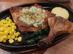 蒜蓉鸡排配香辣烤肠-萨莉亚意式餐厅(桃浦路店)