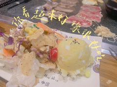 土豆泥沙拉-韩阳王石板烤肉