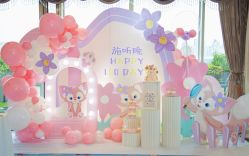 -11 Baby百日宴生日气球创意布置