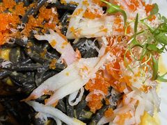 阿拉斯加蟹肉配海胆酱墨鱼汁意面-CHILLAX轻乐时(侨建·Hi City店)